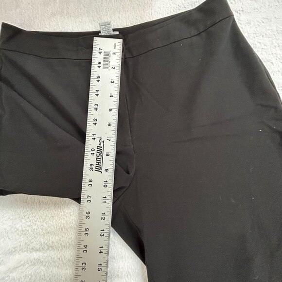 Chico's Womens Black High Rise Straight Leg Cropped Pants Size 2 Short Stretch - Picture 7 of 9